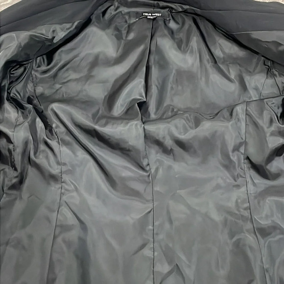 Nine West Two Button Suit Jacket Blazer Black Collared 2 - Picture 11 of 12